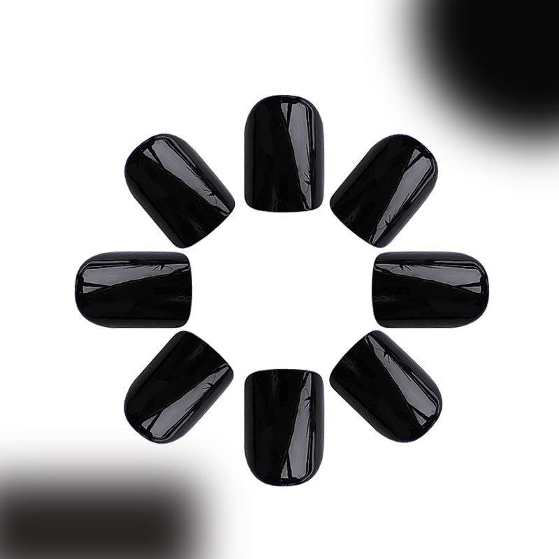 faux-ongle-noir-carre-court-reutilisable-miroir-noir-idee-ongle-gel-ete-manucure-faix-ongle-classique-decor