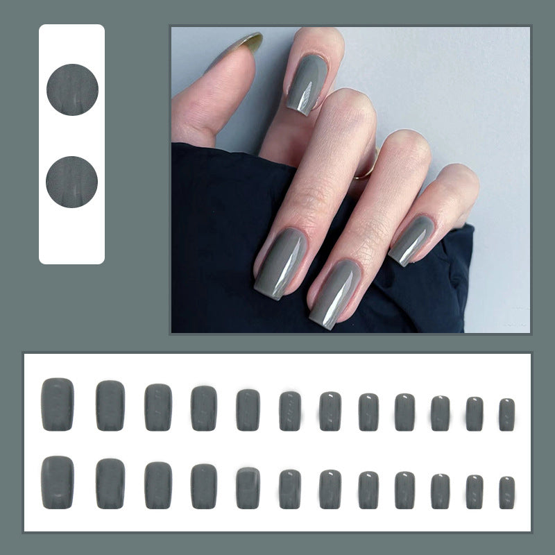 idée-manucure-été-ongles-gel-gris-vert-faix-ongles-moderne-decor-pour-femmes