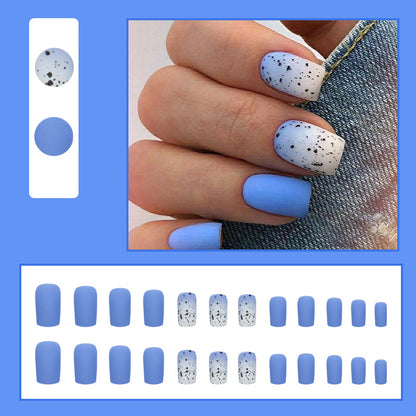 ongel-en-gel-24-kit-bleu-ciel-blanc-faux-ongles-carre-court-ete-decor-manucure-coucoufauxongles