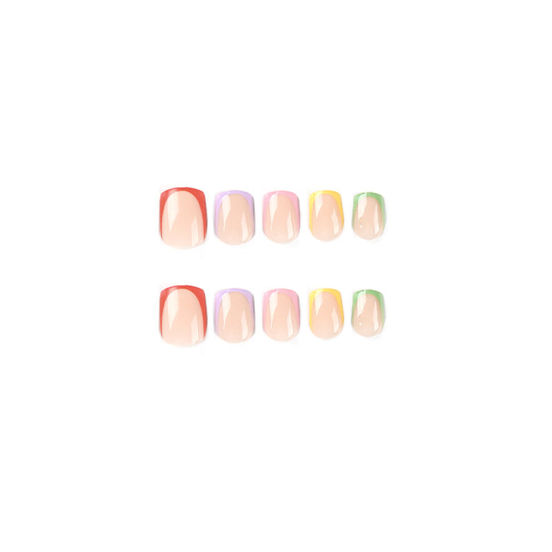 ongle-gel-24-kit-french-manucure-colore-nude-rose-violet-rouge-vert-jaune-carre-court-nail-art