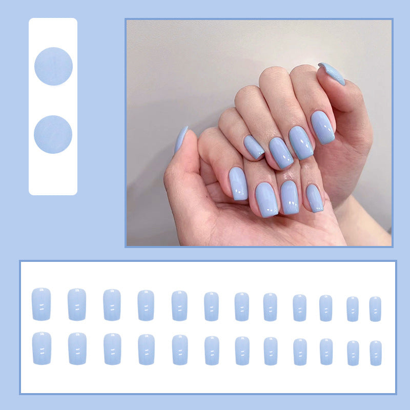 ongle-gel-bleu-ciel-frais-naturel-ete-couleur-clair-faux-ongles-manucure-nail-art-fake-nail
