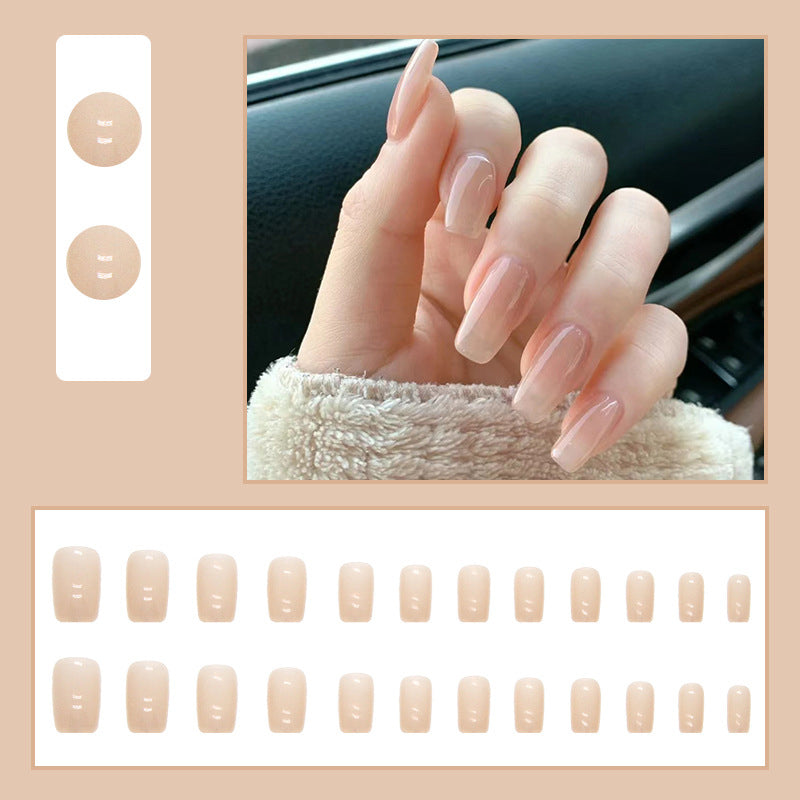 Naturelle beige faux ongles