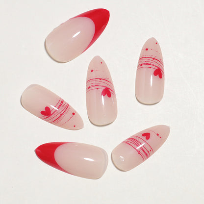 rouge nude couleur faux ongles 