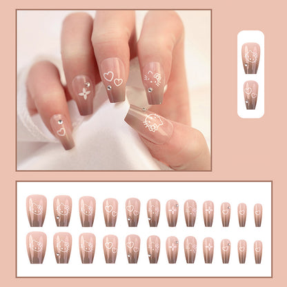 faux ongles baby boomer chat